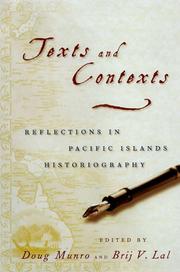 Cover of: Texts and contexts by edited by Doug Munro and Brij V. Lal.