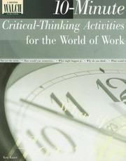 Cover of: 10-minute Critical-thinking Activities for the World of Work