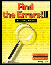 Cover of: Find the Errors! II by Nancy Lobb