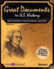 Cover of: Great Documents in U.s. History | Richard Kollen