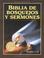Cover of: Biblia de Bosquejos y Sermones Antiquo Testamento