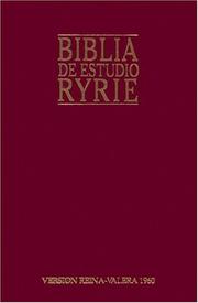 Cover of: Biblia de estudio Ryrie by Charles C. Ryrie
