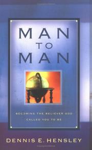 Cover of: Man to Man by Dennis E. Hensley