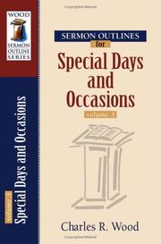 Sermon Outlines for Special Days and Occasions, vol. 3 by Charles R. Wood