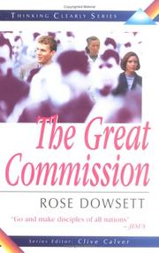 Cover of: Great Commission (Thinking Clearly Series) (Thinking Clearly)