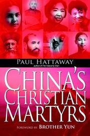 Cover of: China's Christian Martyrs by Paul Hattaway, Paul Hattaway