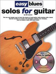 Cover of: Easy Blues Solos For Guitar (Easy Blues)