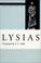 Cover of: Lysias (The Oratory of Classical Greece)