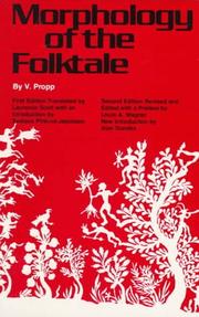 Cover of: Morphology of the folktale by Vladimir Propp
