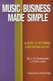 Cover of: Music Business Made Simple: A Guide To Becoming A Recording Artist (Music Business Made Simple)
