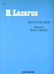 Cover of: Method for Clarinet