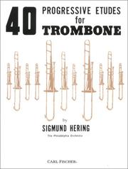 Cover of: 40 Progressive Etudes for Trombone