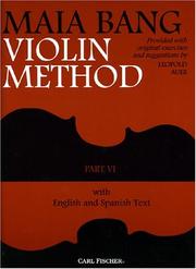 Cover of: Maia Bang Violin Method, Part VI