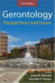Cover of: Gerontology: Perspectives And Issues