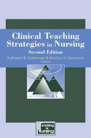 Cover of: Clinical Teaching Strategies in Nursing (Springer Series on the Teaching of Nursing) by 
