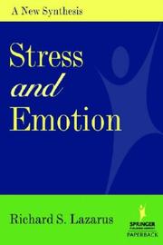 Cover of: Stress And Emotion by Richard S. Lazarus