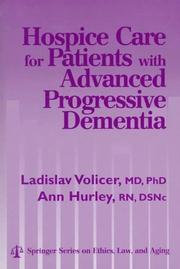 Cover of: Hospice care for patients with advanced progressive dementia