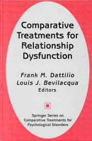 Cover of: Comparative Treatments for Relationship Dysfunction
