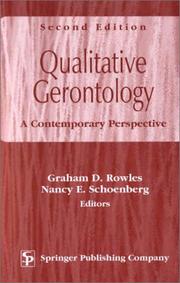 Cover of: Qualitative Gerontology: A Contemporary Perspective