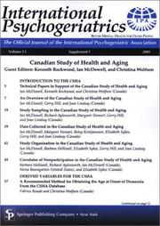 Cover of: Canadian Study of Health and Aging (International Psychogeriatrics)