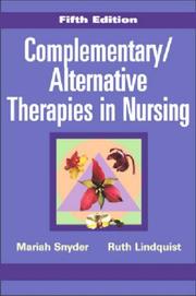 Cover of: Complementary/alternative therapies in nursing