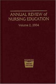 Cover of: Annual Review of Nursing Education 2004 (Annual Review of Nursing Education)