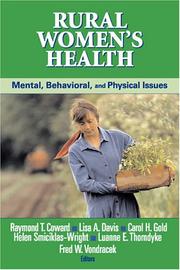 Cover of: Rural women's health by editors Raymond T. Coward ... [et al.].
