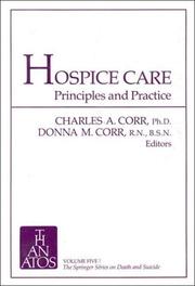 Cover of: Hospice Care by Charles A. Corr, Donna M. Corr, Charles Corr, Charles Corr, Donna M. Corr