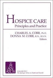 Cover of: Hospice care by Charles A. Corr, Donna M. Corr, editors.