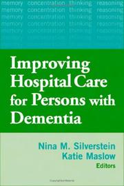 Cover of: Improving hospital care for persons with dementia