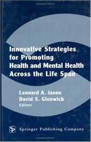 Cover of: Innovative Strategies for Promoting Health and Mental Health Across the Life Span