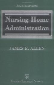 Cover of: Nursing Home Administration
