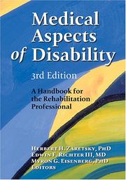 Cover of: Medical Aspects Of Disability: A Handbook For The Rehabilitation Professional (Springer Series on Rehabilitation)