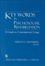 Cover of: Key words in psychosocial rehabilitation: a guide to contemporary usage