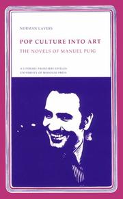 Cover of: Pop culture into art: the novels of Manuel Puig