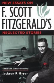Cover of: New essays on F. Scott Fitzgerald's neglected stories