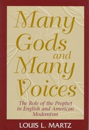 Cover of: Many gods and many voices by Louis Lohr Martz