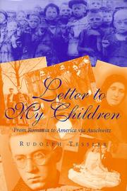 Cover of: Letter to my children: from Romania to America via Auschwitz