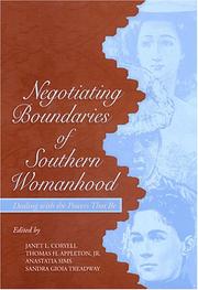 Cover of: Negotiating Boundaries of Southern Womanhood by 