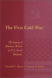 Cover of: The first Cold War by Davis, Donald E.