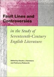 Cover of: Fault lines and controversies in the study of seventeenth-century English literature | 