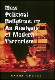 Cover of: New Political Religions, or an Analysis of Modern Terrorism