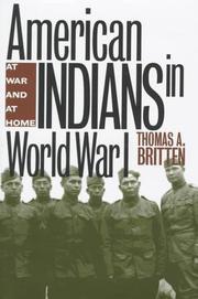 Cover of: American Indians in World War I