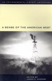 Cover of: A sense of the American West: an anthology of environmental history