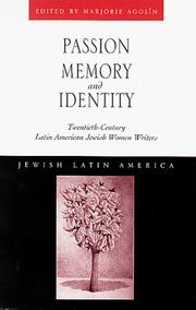 Cover of: Passion, memory, and identity by edited by Marjorie Agosín.