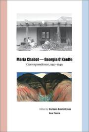 Cover of: Maria Chabot - Georgia O'Keeffe by 