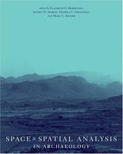 Cover of: Space and Spatial Analysis in Archaeology by 