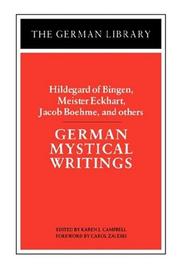 Cover of: German mystical writings