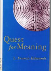 Cover of: Quest for meaning