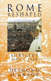 Cover of: Rome reshaped: jubilees 1300-2000